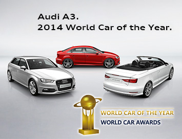 Audi A3 был назван «Всемирным автомобилем года – 2014»