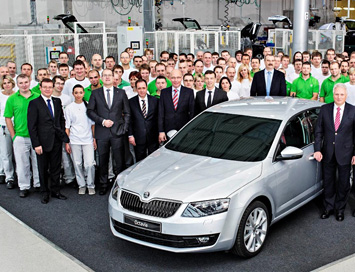 12 миллионов автомобилей произведено на заводе Škoda в г. Млада Болеслав